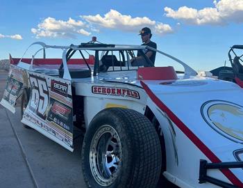 Carlos Ahumada Jr. in the pits at Vado Speedway Park (Vado, NM) on August 24, 2024.