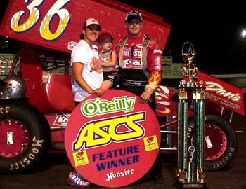 Jason Martin wins his first O Reilly ASCS National Tour feature event