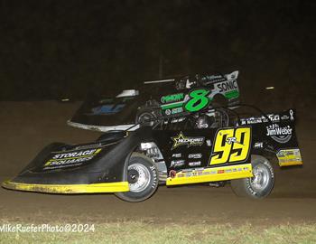 Cedar County Raceway (Tipton, IA) – Lucas Oil Midwest Late Model Racing Association – Hawkeye Land 40 – September 12th, 2024. (Mike Ruefer Photo)