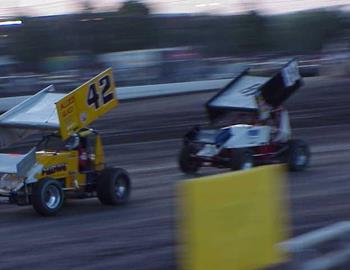 Loyd Clevenger and Tim Crawley in heat action