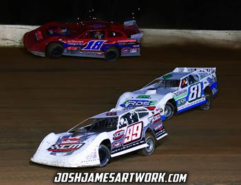 Paducah International Speedway (Paducah, KY) – DIRTcar Supers – April 19th, 2024. (Josh James Artwork)