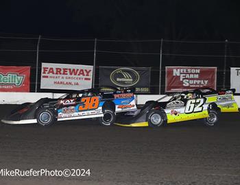 Shelby County Speedway (Harlan, IA) – Malvern Bank West Series – Rallen Zeitner Memorial – July 13th, 2024. (Todd Boyd photo)