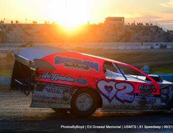 81 Speedway (Park City, KS) – United States Modified Touring Series (USMTS) – 2nd Annual Ed Gressel Memorial – June 21-22, 2024. (Todd Boyd photo)