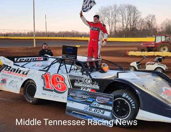 Sam Seawright claimed the $6,024 victory in the Winterfest event at Duck River Raceway Park (Wheel, Tenn.) on Saturday, Feb. 18.