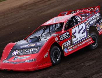 Bobby Pierce bested the Graue Chevrolet Buick Showdown at Lincoln (Ill.) Speedway on Monday, July 8. (Josh James Artwork image)