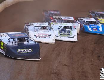 Peoria Speedway (Peoria, IL) – Midwest Auto Racing Series (MARS) Late Model Championship – Garry Swibold Memorial – April 26, 2025. (Josh James Artwork photo)