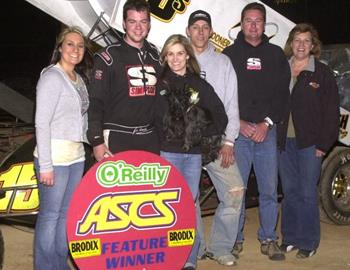 Nick Smith and crew after the first National win of the year