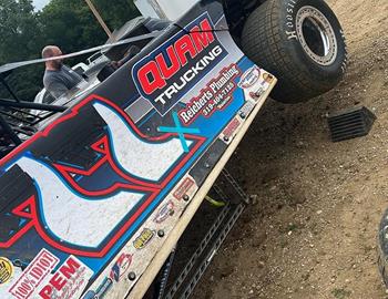 Tom Berry Jr. competes at Dubuque Fairgrounds Speedway (Dubuque, IA) on June 20, 2024.