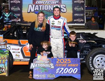 Volusia Speedway Park (Barberville, FL) – DIRTcar Nationals – February 10th-15th, 2025. (Josh James Artwork)