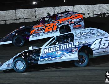 Fairbury Speedway (Fairbury, IL) – Midwest Auto Racing Series (MARS) Modified Championship – FALS Triple Down Shootout – May 24, 2025. (Josh James Artwork photo)