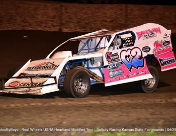 Salt City Racing at Kansas State Fairgrounds (Hutchinson, KS) – USRA Heartland Modified Tour (HMT) – April 25, 2025. (Todd Boyd photo)