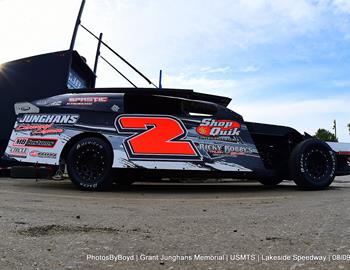 Lakeside Speedway (Kansas City, KS) – United States Modified Touring Series – Grant Junghans Memorial – August 8th-9th, 2024. (Todd Boyd photo)