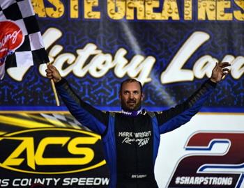 Bill Leighton Jr. bested Malvern Bank Late Model Series action at Adams County Speedway (Corning, Iowa) on Saturday, June 3. (Todd Boyd image)