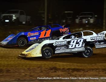 Springfield Raceway (Springfield, MO) – MLRA Founders Tribute – February 28-March 1, 2025. (Todd Boyd photo)