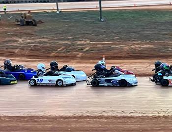 Chad Finchum competing at Godspeed Kartway on Noember 19, 2022.