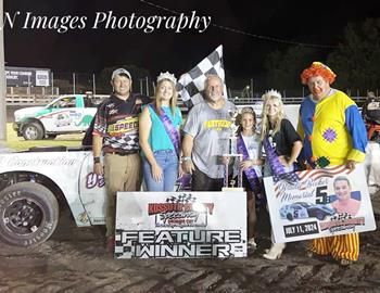 Kevin Opheim wins at Kossuth County Speedway on July 11