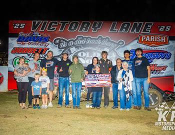 Grayson Moore went to victory lane at Old No. 1 Speedway on Saturday, September 27.