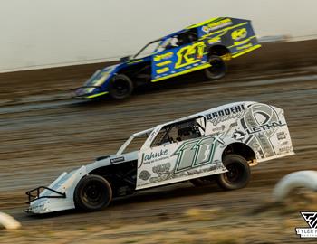 Estevan Motor Speedway (Estevan, SK) – Dakota Classic Modified Tour – July 8, 2024. (Tyler Hagen photo)