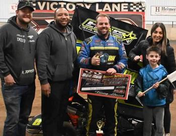 Doe Run Raceway (Doe Run, MO) – Indoor Racing Series – February 3rd, 2024. (St. Louis Dirt Track Racing photo)