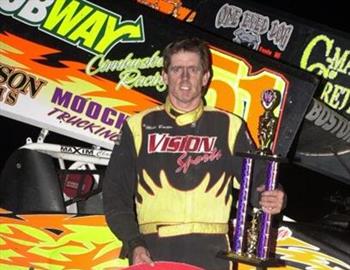 Mike Boston records his first career ASCS win