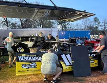 Cameron at Talladega (Ala.) Short Track with Henderson Motorsports on Saturday, March 16.