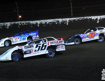 Fairbury Speedway (Fairbury, IL) – Midwest Auto Racing Series (MARS) Late Model Championship – FALS Triple Down Shootout – May 24, 2025. (Josh James Artwork photo)