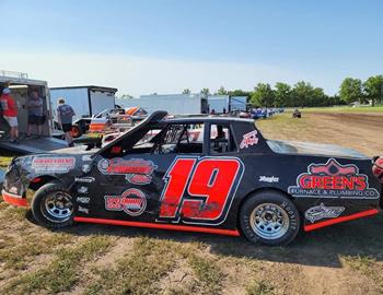 Kyle Vanover and BIGG Johnson Racing win at Beatrice Speedway on July 20