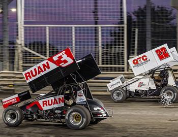 Sawyer Phillips (3P) and Riley Goodno (22)