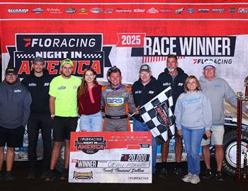 Devin Moran won the FloRacing Night in America presented by Kubota event at Lincoln (Ill.) Speedway on Thursday, May 8.