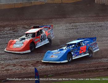 Cedar Lake Speedway – World of Outlaws Case Late Model (Todd Boyd photo)