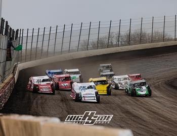Salina Highbanks Speedway (Pryor Creek, OK) – XR ONUM Modifieds – XR Dominator – March 21-22, 2025. (HighSide Race Shots photo)