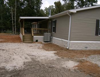 Custom-Built Porch & Brick Skirting