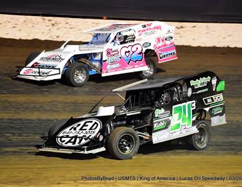 Lucas Oil Speedway (Wheatland, MO) – United States Modified Touring Series (USMTS) – King of America XIV – March 27-29, 2025. (Todd Boyd photo)