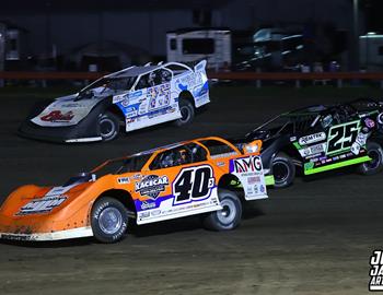 Farmer City Raceway (Farmer City, IL) – World of Outlaws Late Model Series – Illini 100 – April 11th-12th, 2025. (Josh James Artwork)