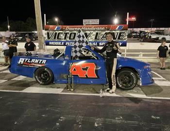 Grant Thompson wins at Mobile International Speedway (Irvington, AL) on August 10, 2024. (Mobile International Speedway pohto)