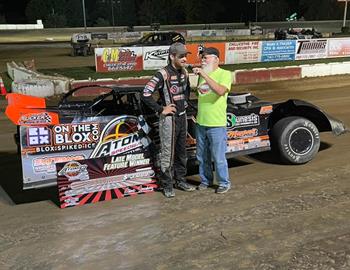 Josh Rice pocketed a $3,000 victory on Saturday night at Ohio’s Atomic Speedway.
