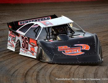 Lucas Oil Speedway (Wheatland, MO) – Lucas Oil Midwest Late Model Racing Association – Spring Nationals – March 31st-April 1st, 2023. (Todd Boyd Photo)