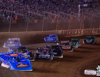 The Dirt Track at Charlotte (Concord, N.C.) – World of Outlaws Case Late Model Series – World Finals – November 6th-9th, 2024. (Josh James Artwork)