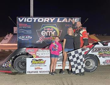 Dustin Bluhm bested the Late Model competition at I-94 EMR Speedway (Fergus Falls, Minn.) on Friday, Sept. 1.
