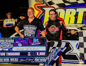 Gregg Satterlee won at Port Royal Speedway during the opening night of Appalachian Mountain Speedweek on June 7th.