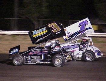 A.G. Rains (3) and Kevin Ramey (7m) on the front row