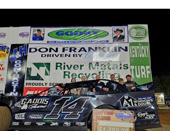 Logan Walls added his fifth win of the season at Lake Cumberland Speedway on Friday, June 27 in the Billy Todd Memorial.