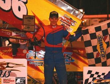 Jeff VanDusen in victory lane