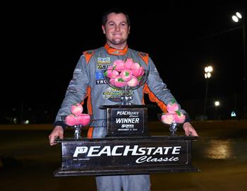 Ricky Thornton Jr. raced to the dominant win in the 2022 Castrol FloRacing Night in America event at Senoia Raceway on November 12, 2022.