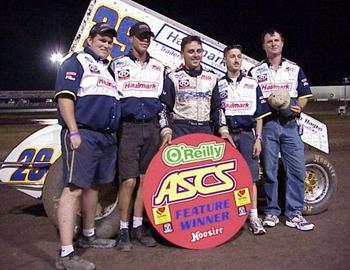 Travis Rilat in victory lane