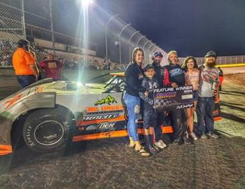 Joey Tanner wins at Willamette Speedway on August 31 during the Coors Light Silver Bullet Series