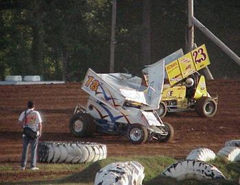 Michael Langstons flip in hot laps