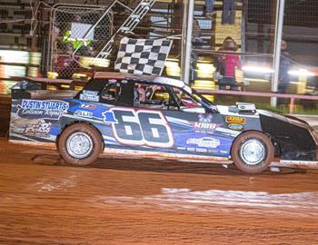 Shane Gibbons pocketed $1,000 for his Arkansas Factory Stock feature win Saturday night at Diamond Park Speedway on April 12.