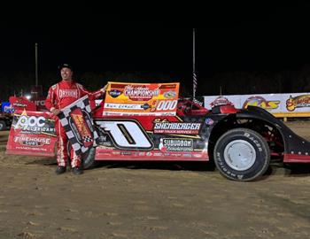 Rick Eckert raced to a $7,000 victory in the Mid-Atlantic Championship at Georgetown (Del.) Speedway on Saturday, Oct. 28.