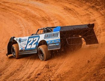 Gregg Satterlee was victorious in the 2023 edition of the Nathan Durboraw Memorial on Saturday, August 12 at Hagerstown (Md.) Speedway. (Jason Walls / WRTSpeedwerx.com image)